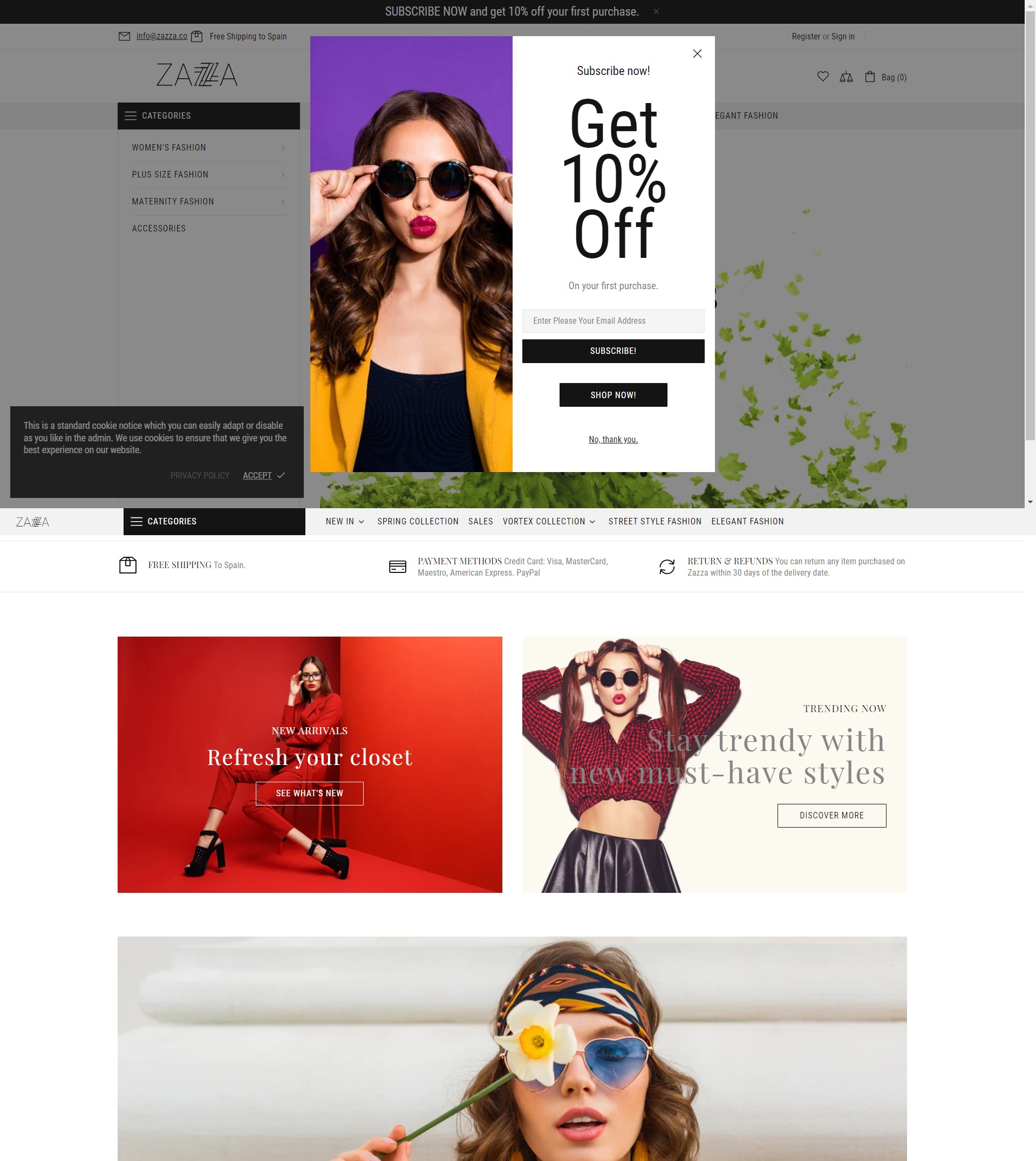 Zazza Ecommerce Store
